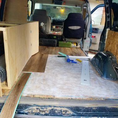 campervan flooring install