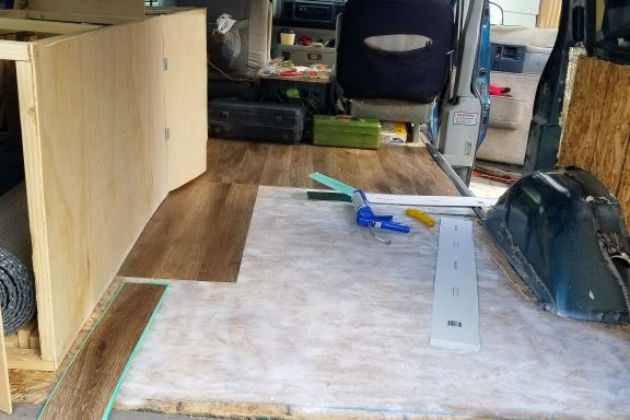 campervan flooring install