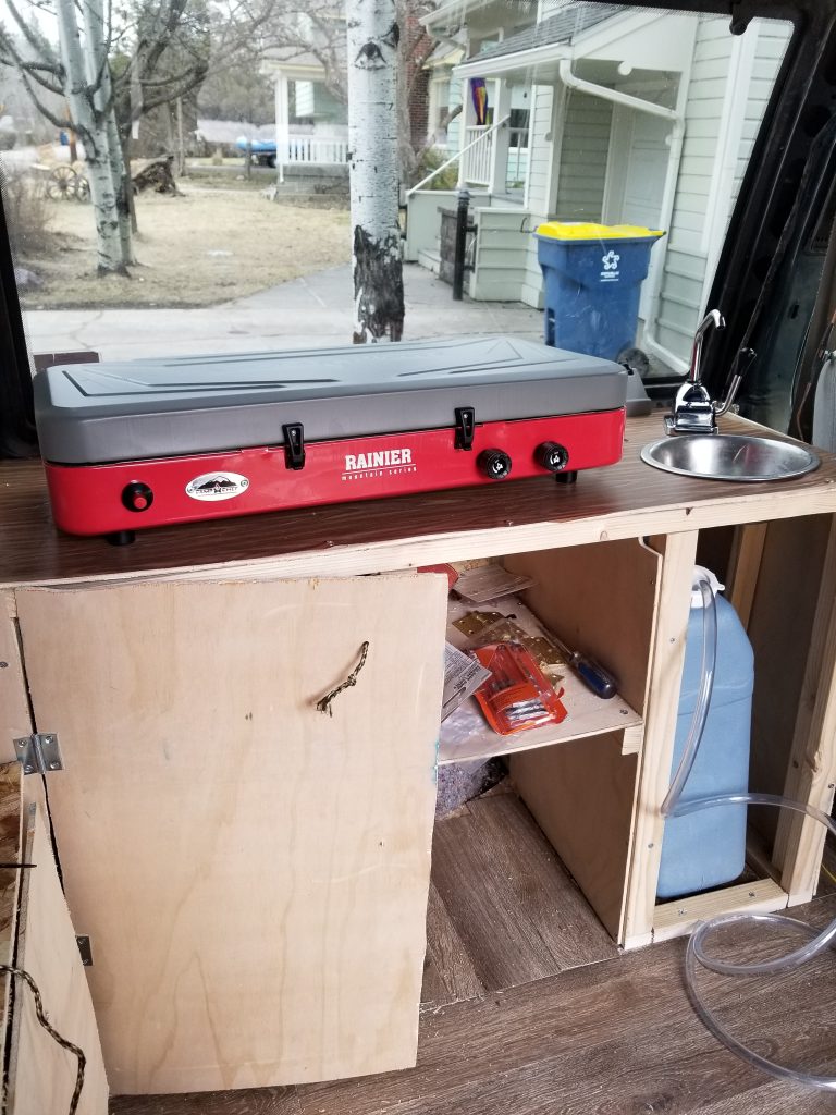 campervan stove and sink