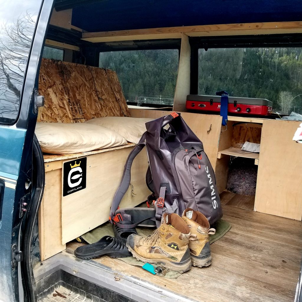 camper van fishing trip